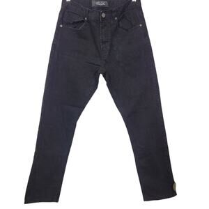 True Luck Black Men's Straight Leg 5 Pocket Denim Jeans Size 32